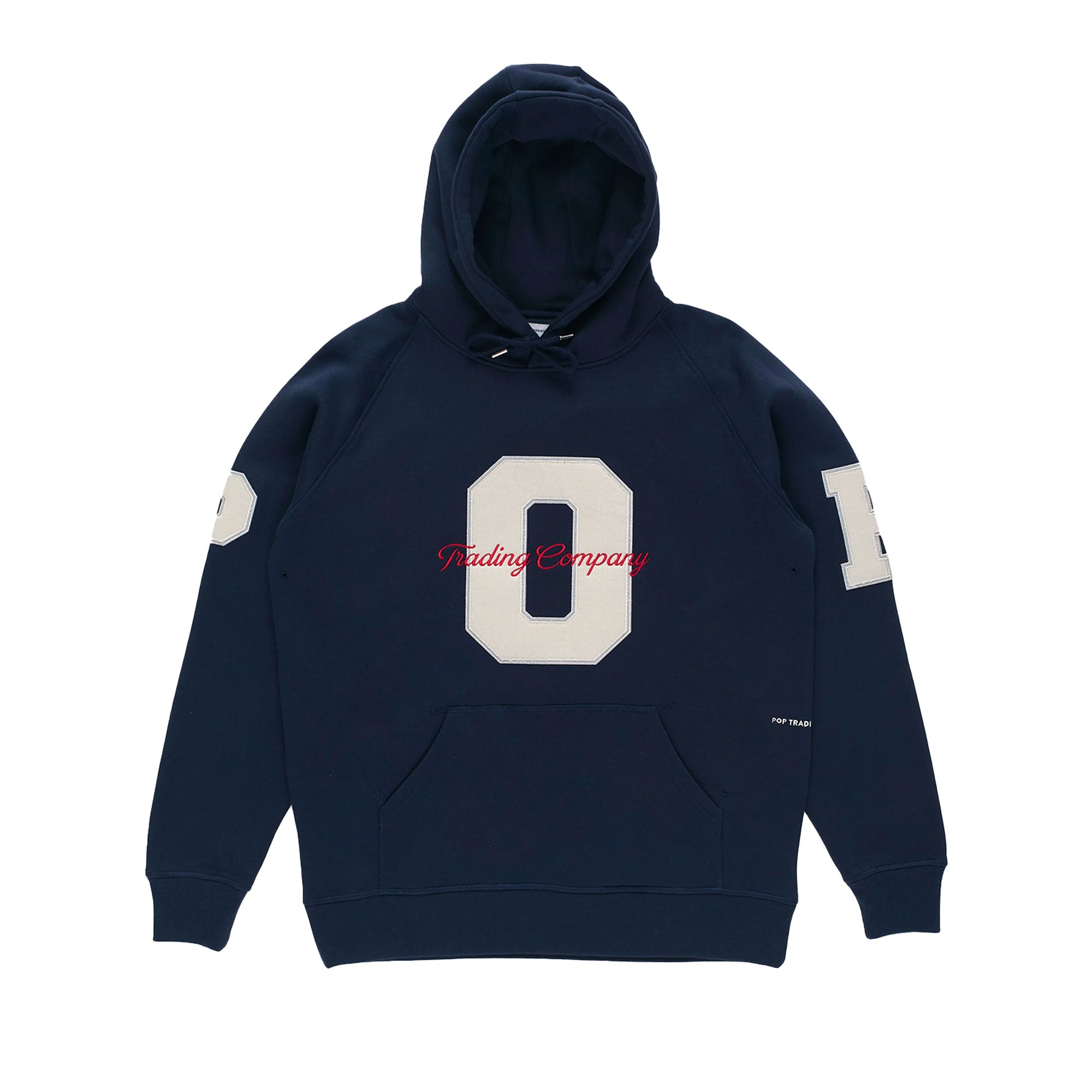 POP TRADING COMPANY - Sudadera con capucha negra y blanca