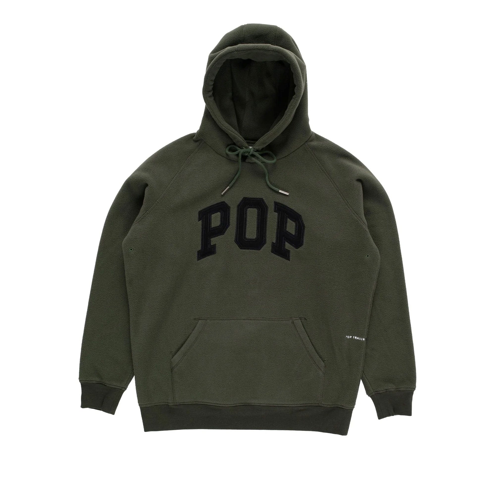 POP TRADING COMPANY - ARCH HOODED SWEAT - GREEN