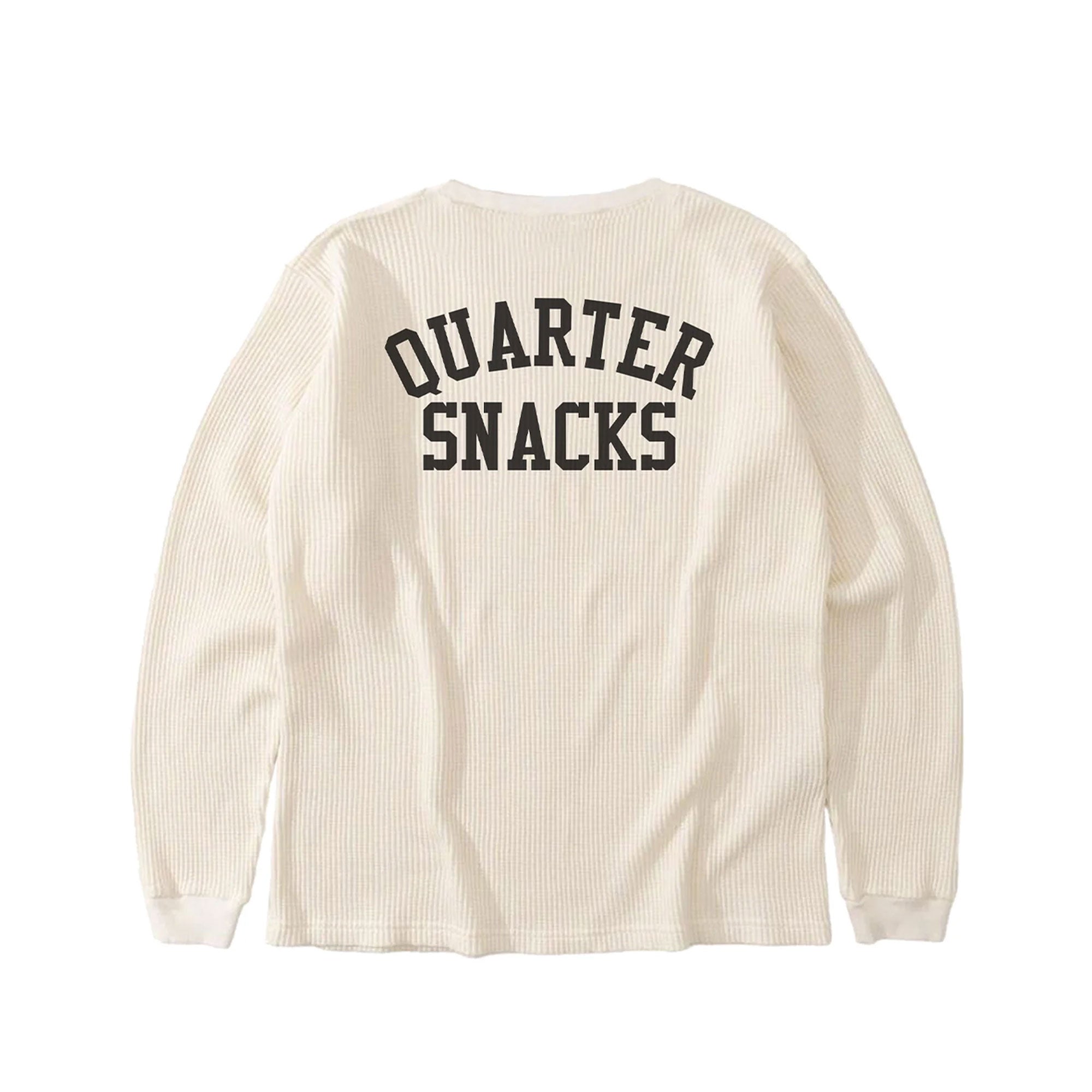 QUARTERSNACK - Printed Thermal Longsleeve - Bone