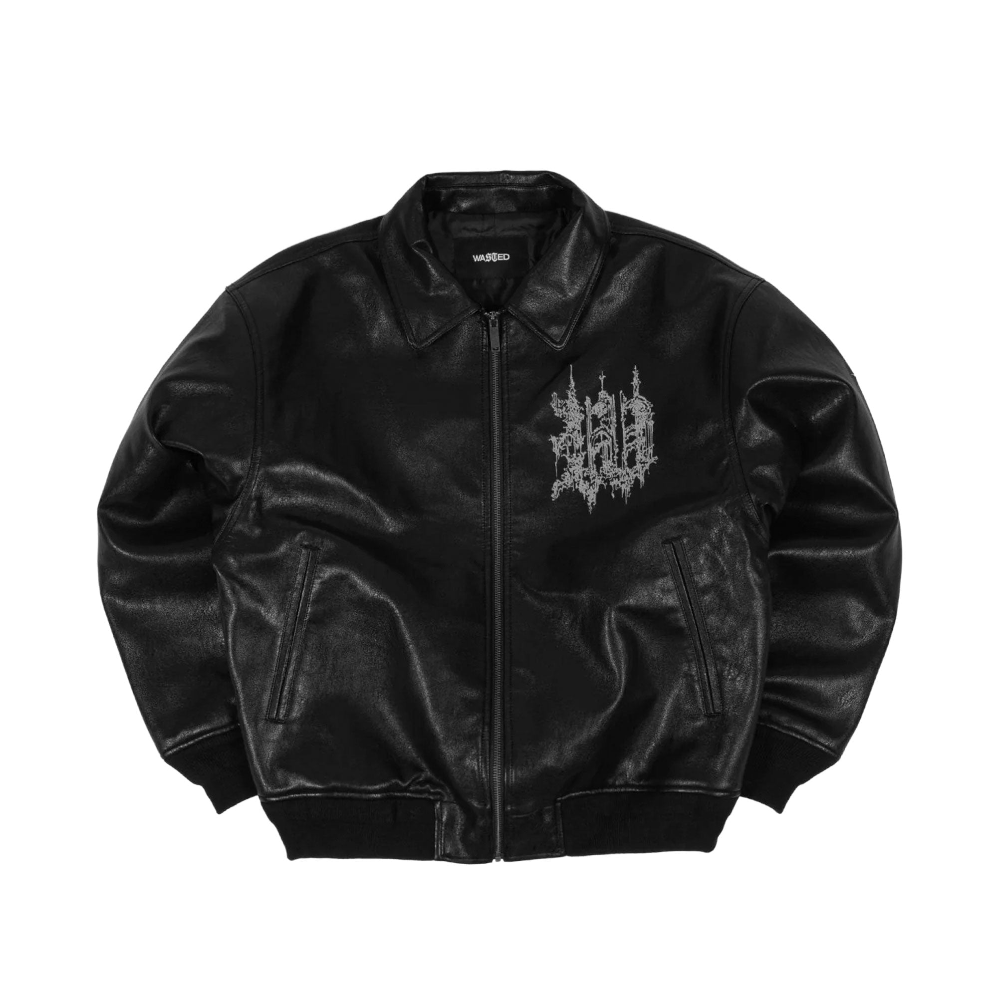 WASTED PARIS - STRONGHOLD VARSITY JACKET - BLACK