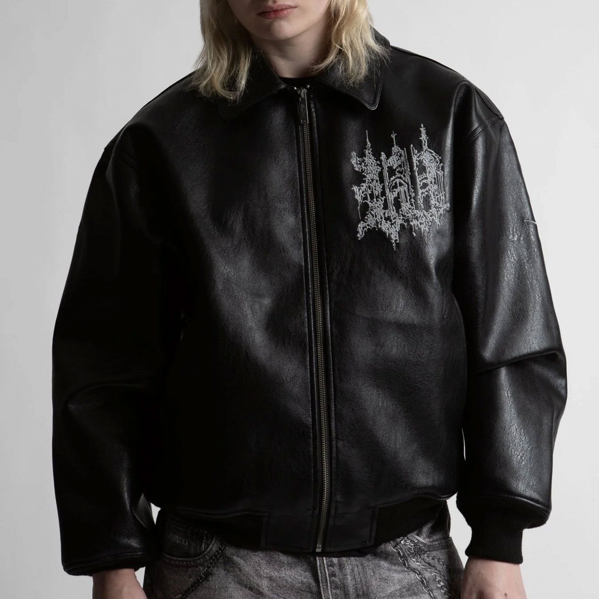 WASTED PARIS - STRONGHOLD VARSITY JACKET - BLACK