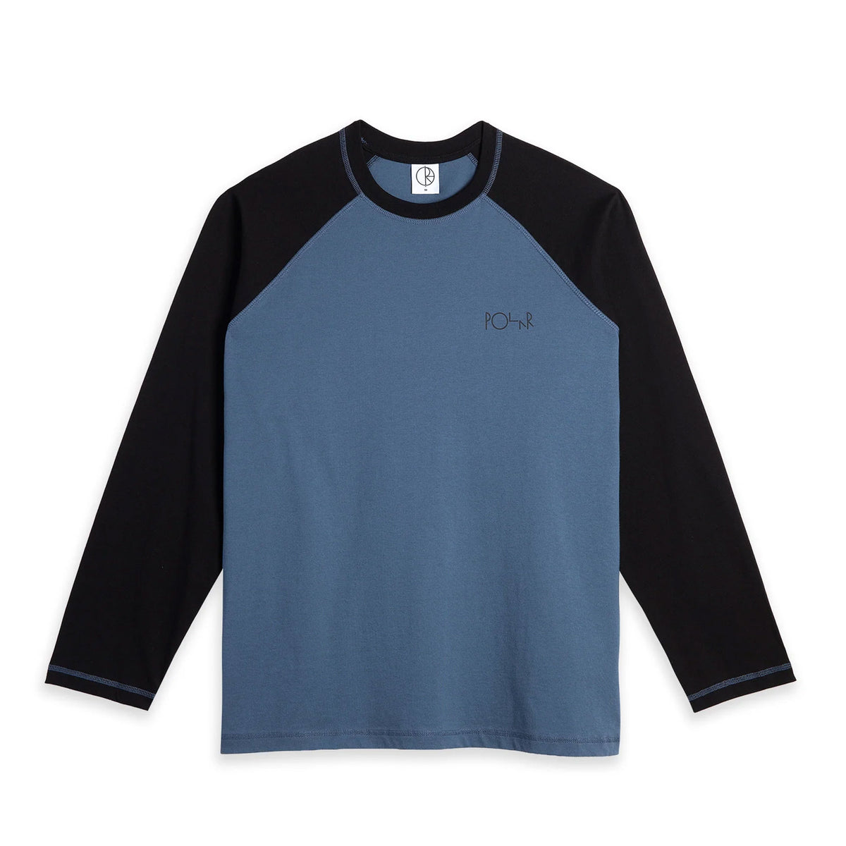 POLAR - Stevie LS Tee - Grey Blue/Black