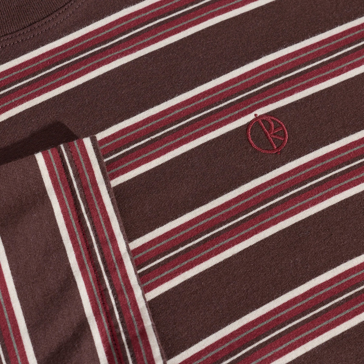 POLAR - Tee | Stripe - Brown/Red
