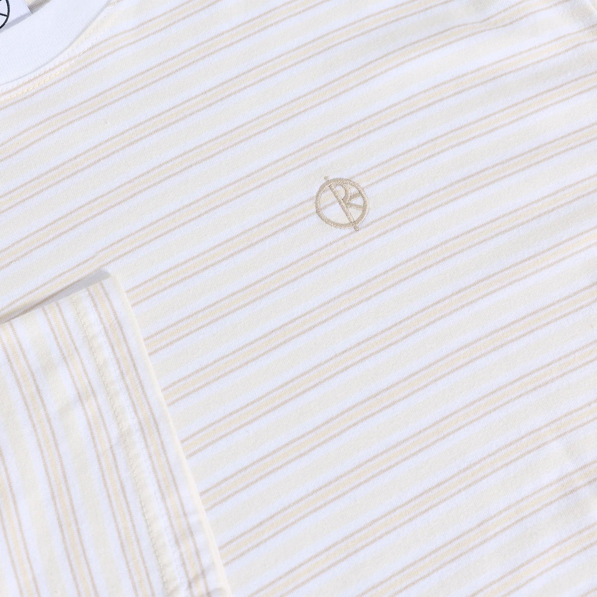 POLAR - Tee | Stripe - White/Taupe