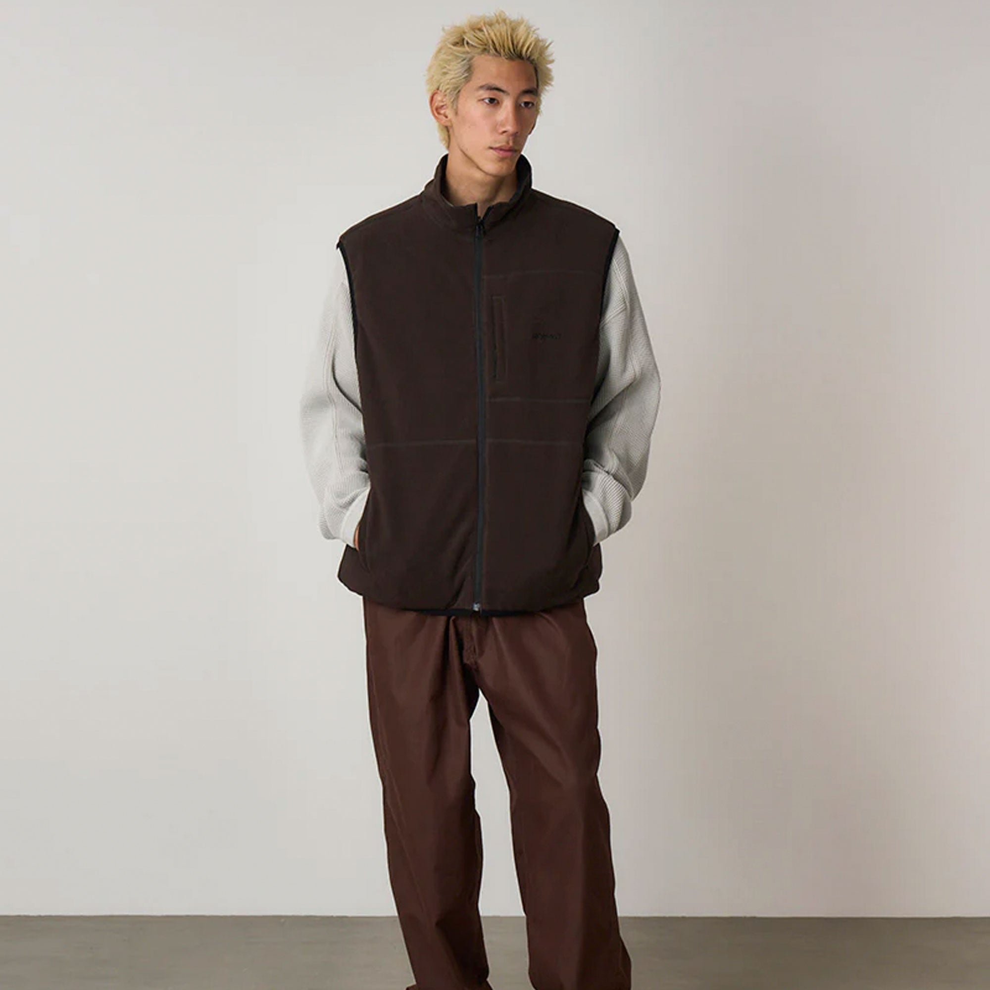 GRAMICCI - Thermal Fleece Reversible Vest - TOBACCO