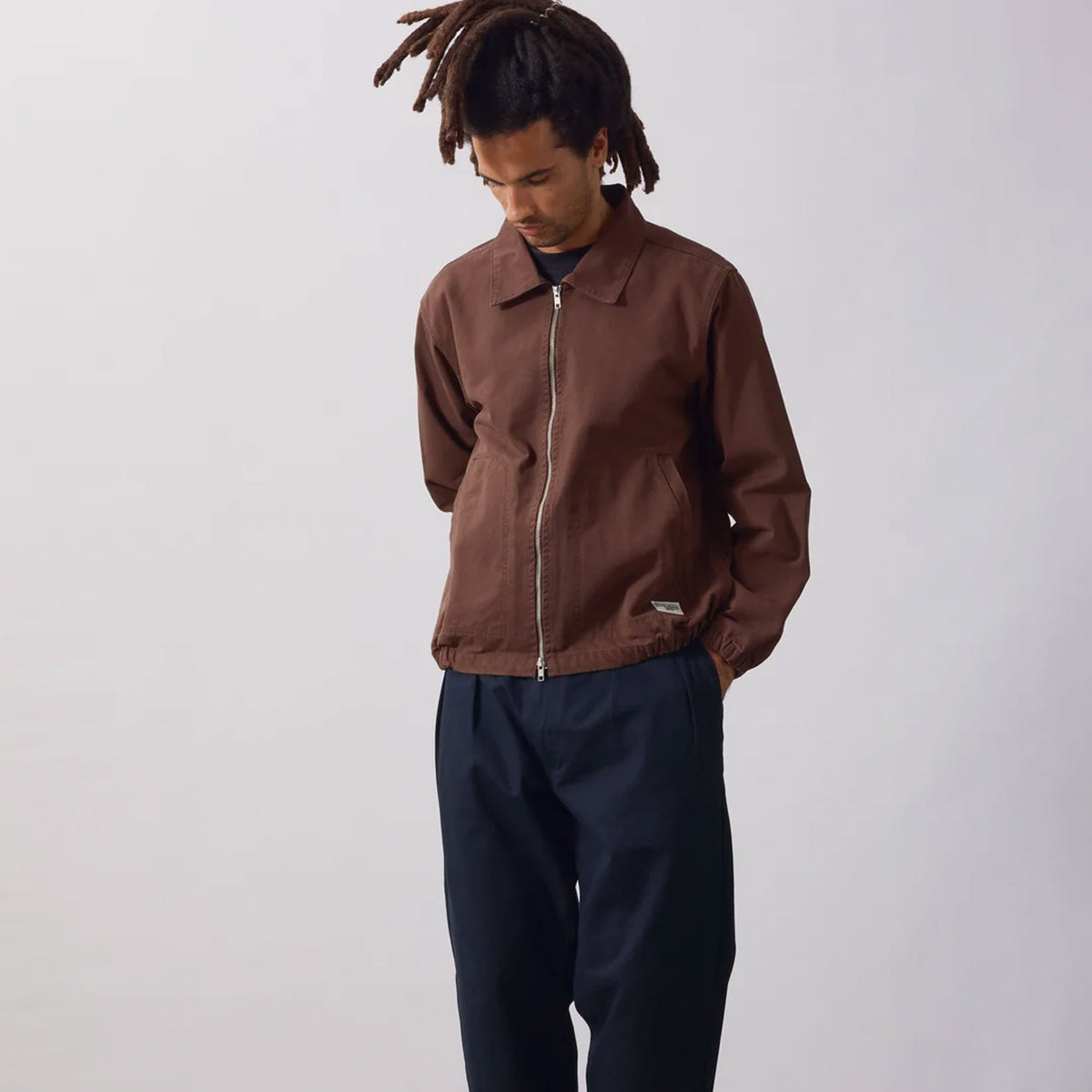 SERVICE WORKS - Twill Work Jacket - Brown