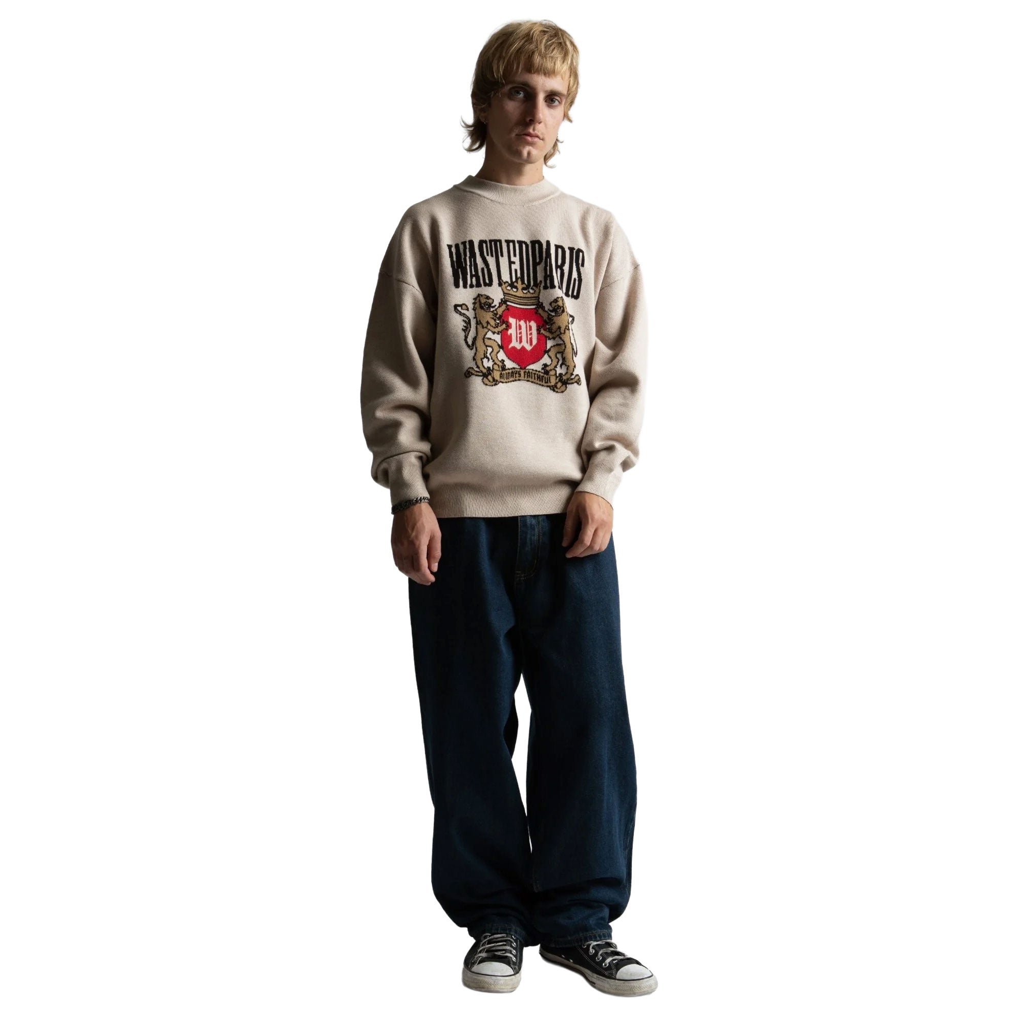 WASTED PARIS - CREST CASPER PANT - BLUE/CREST