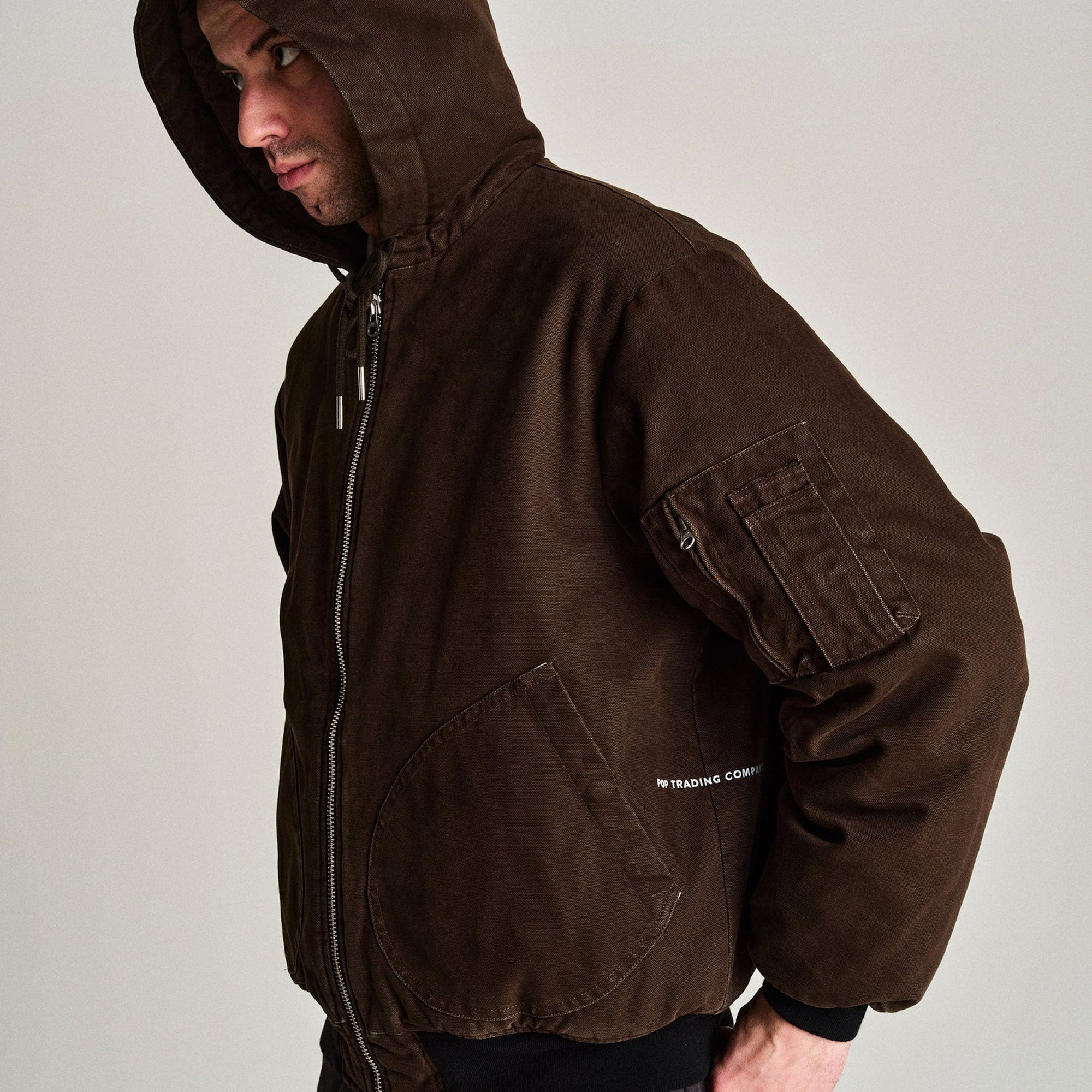 POP TRADING COMPANY - HOODED FLIGHT JACKET - DELICIOSO