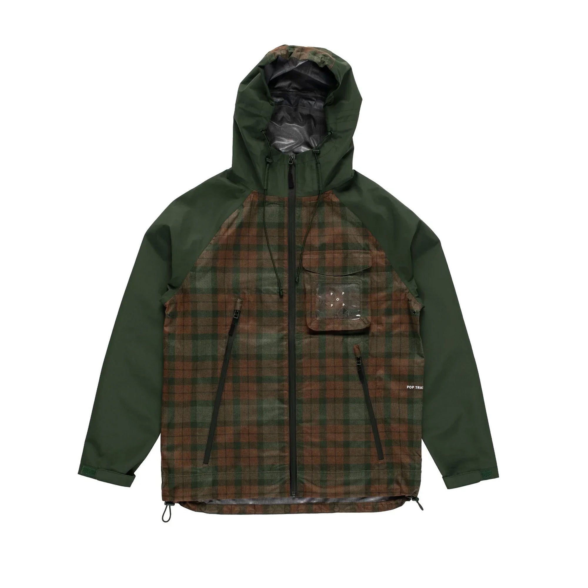 POP TRADING COMPANY - CHECKED ORACLE DUFFEL - GREEN