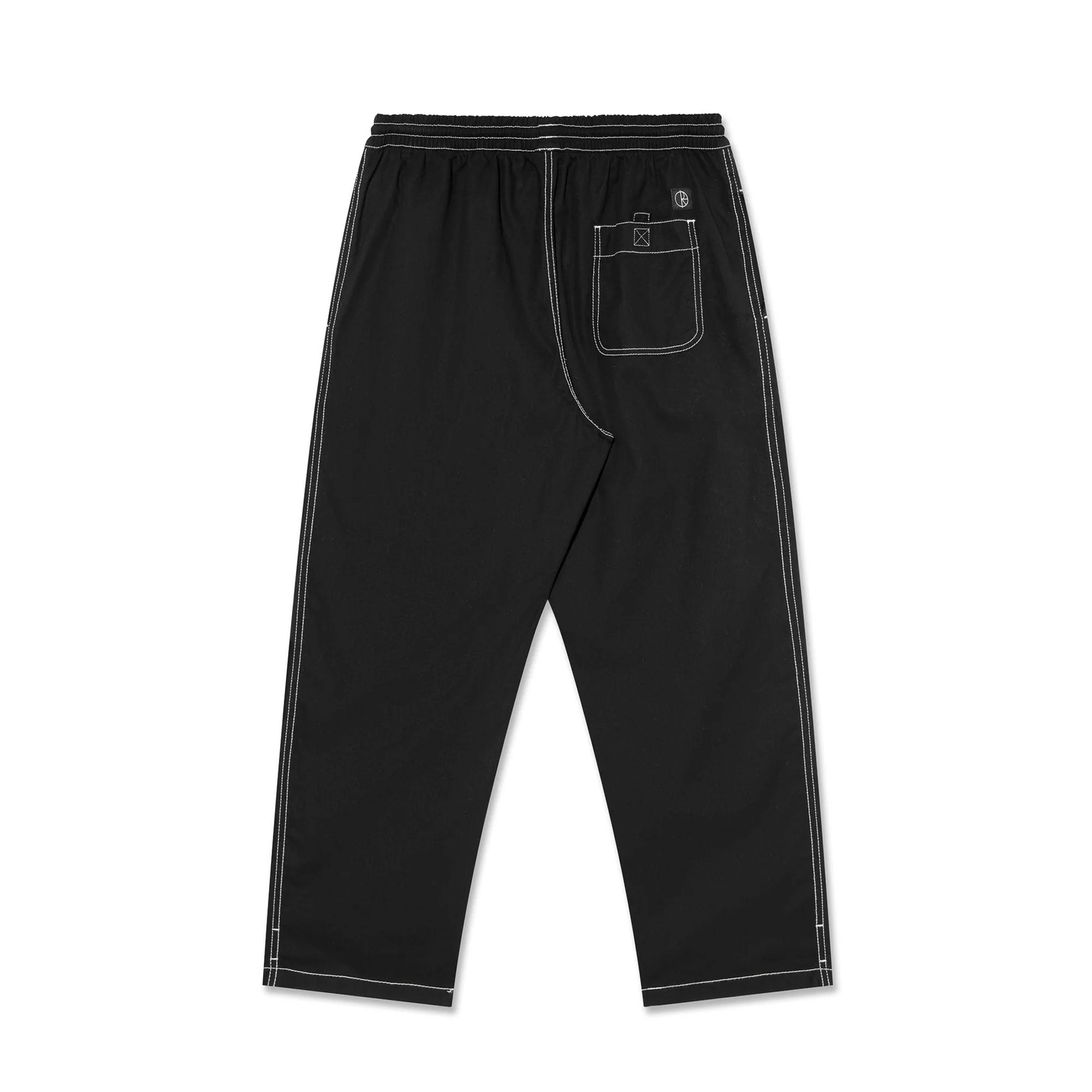 POLAR - PANTALONES PARA NIÑOS GRANDES - NEGRO TOTAL