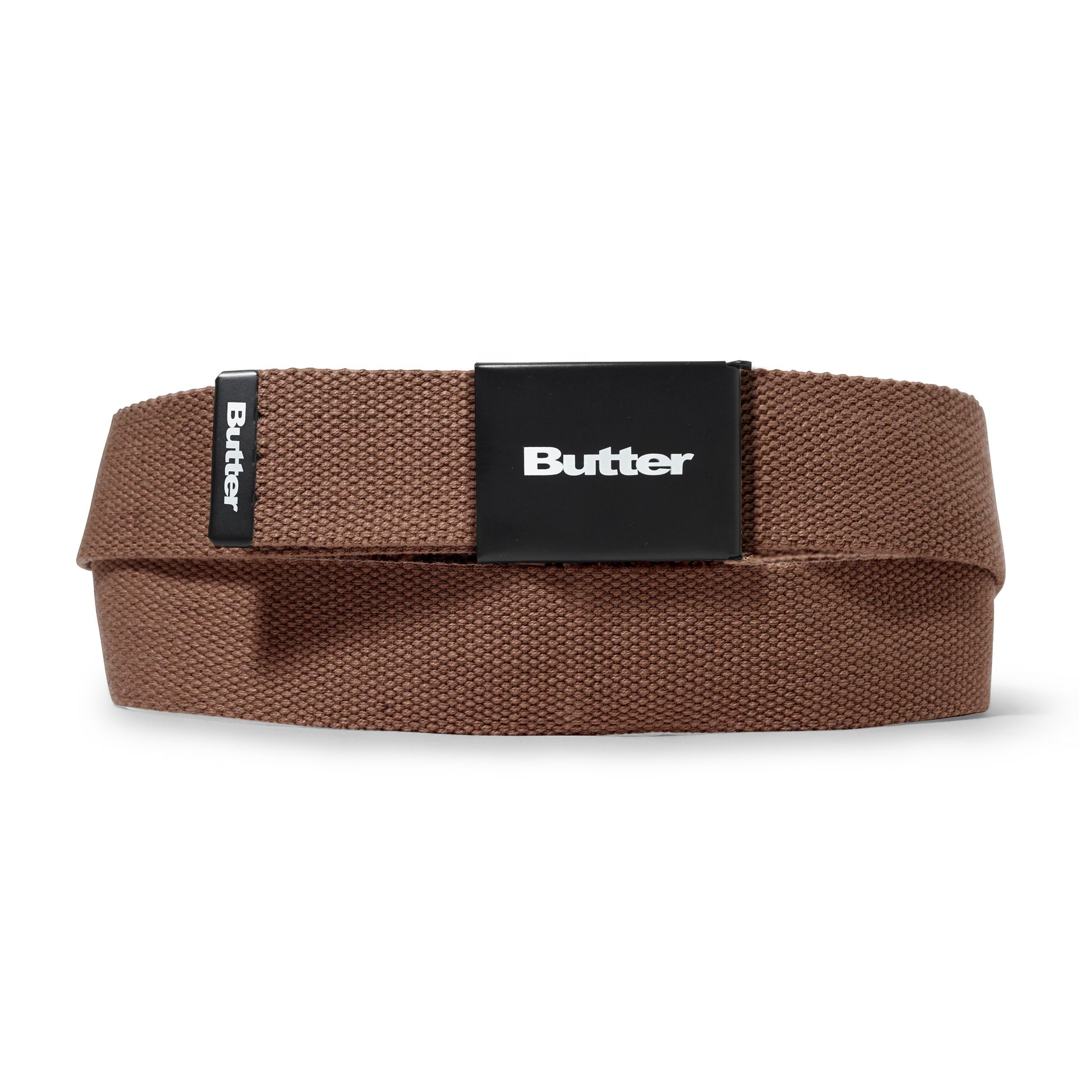 BUTTER - Logo Woven Belt - Brown