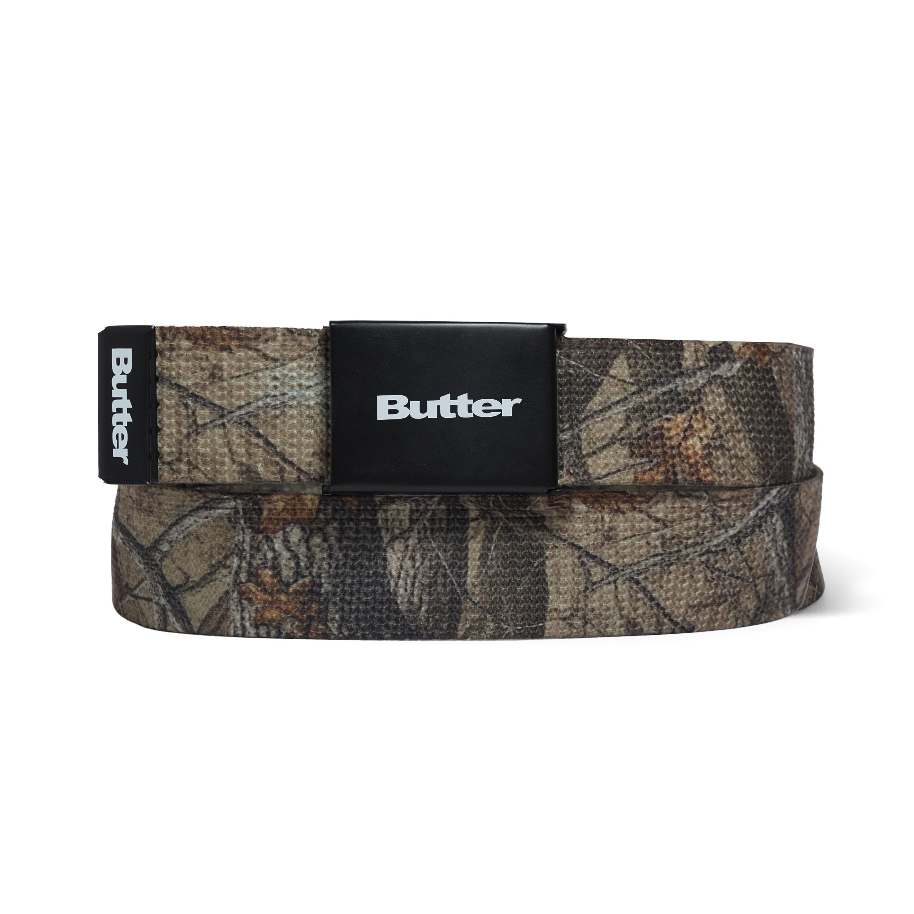 BUTTER - Logo Woven Belt - Forest Camo