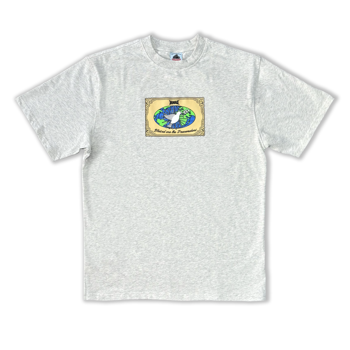 DAMAGE - PEACEMAKERS TEE - ASH GREE