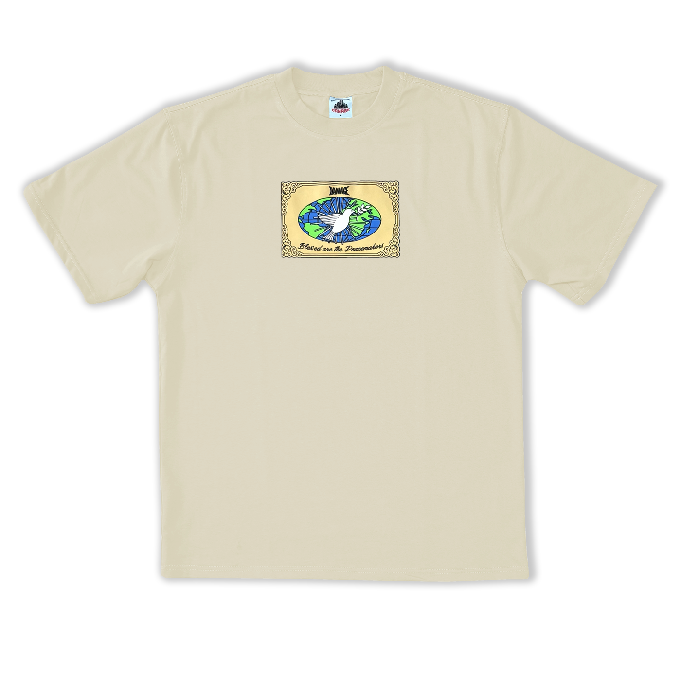 DAMAGE - PEACEMAKERS TEE - CREAM
