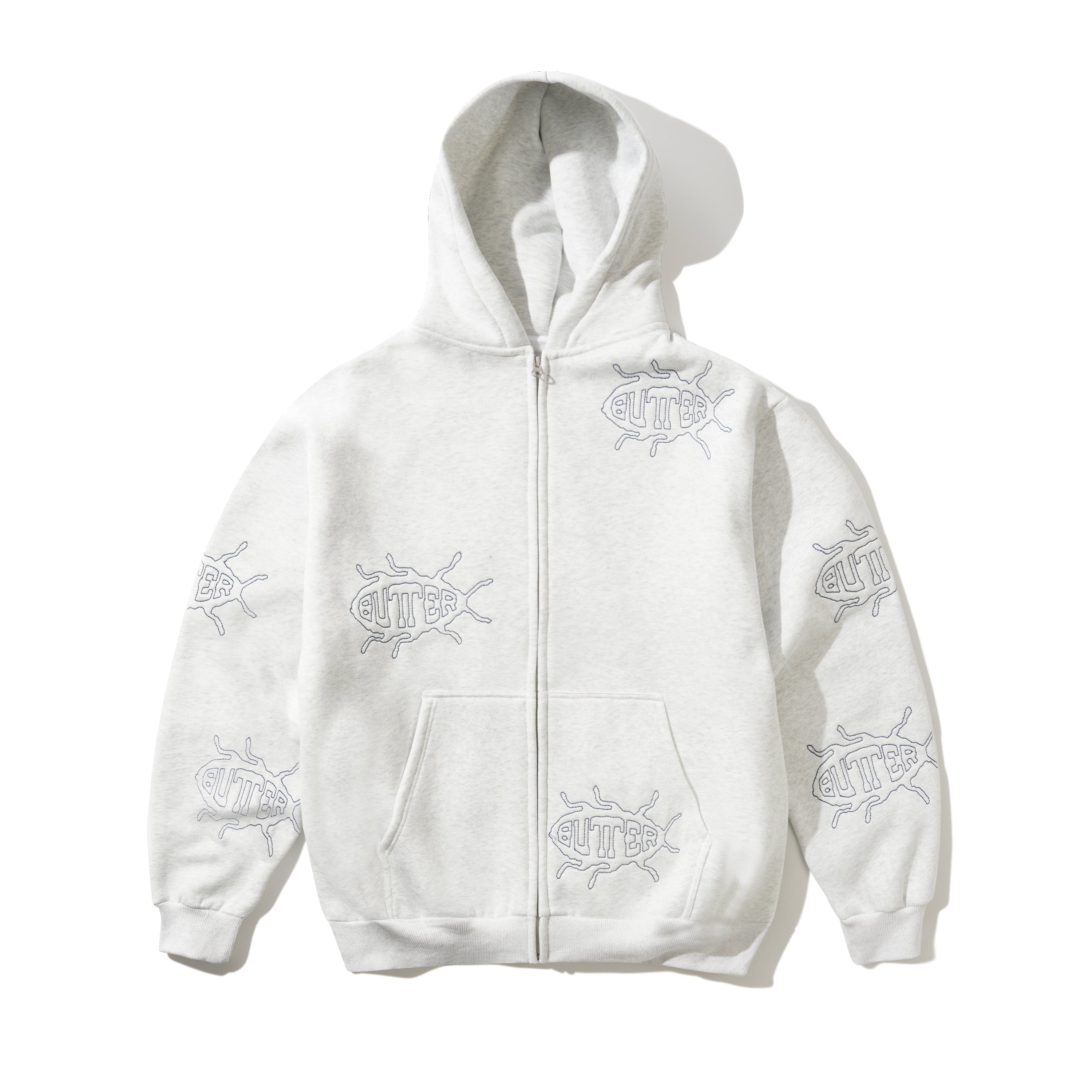 BUTTER - ROACH ZIP-THRU HOOD - ASH