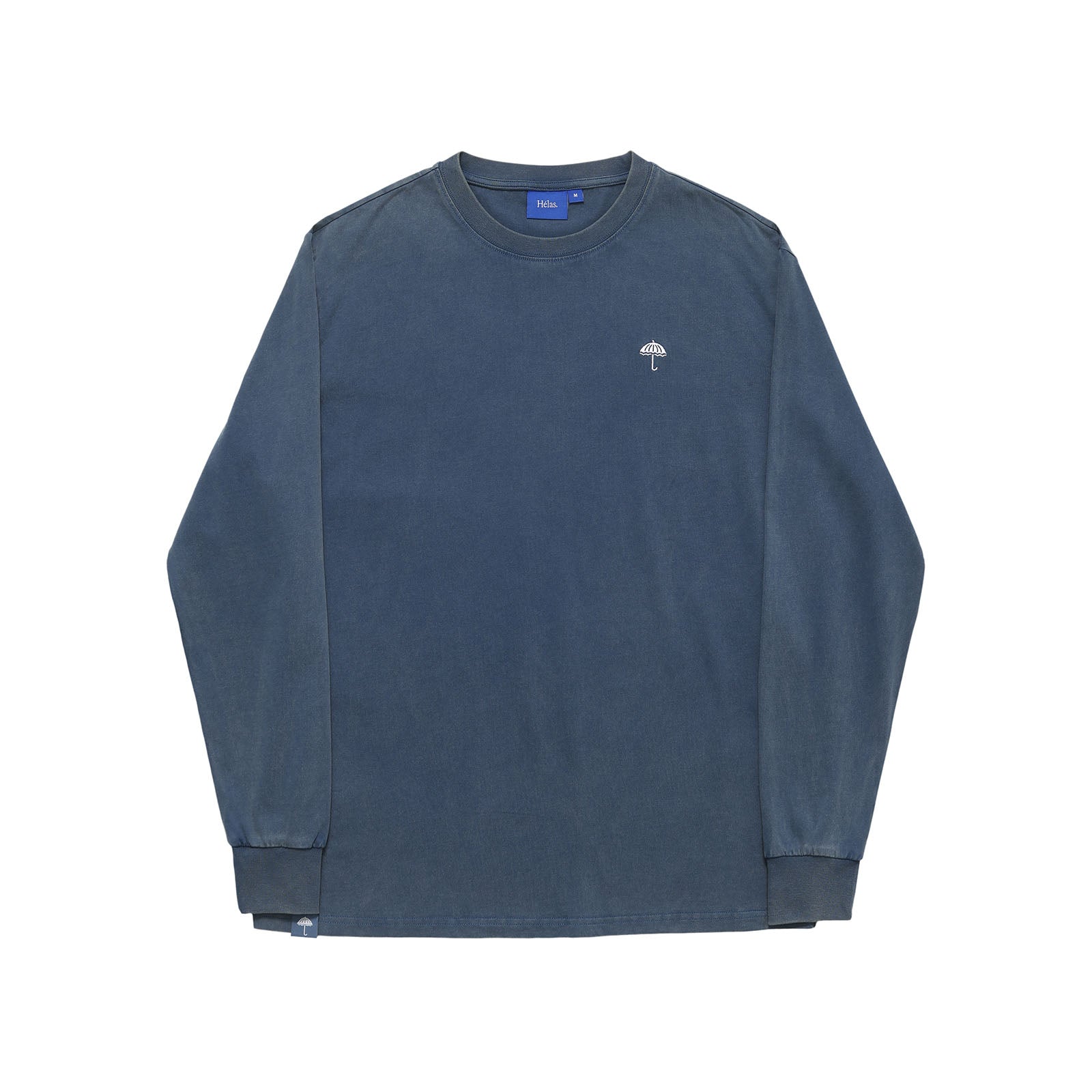 HÈLAS - CLASSIC LS TEE WASHED - BLUE