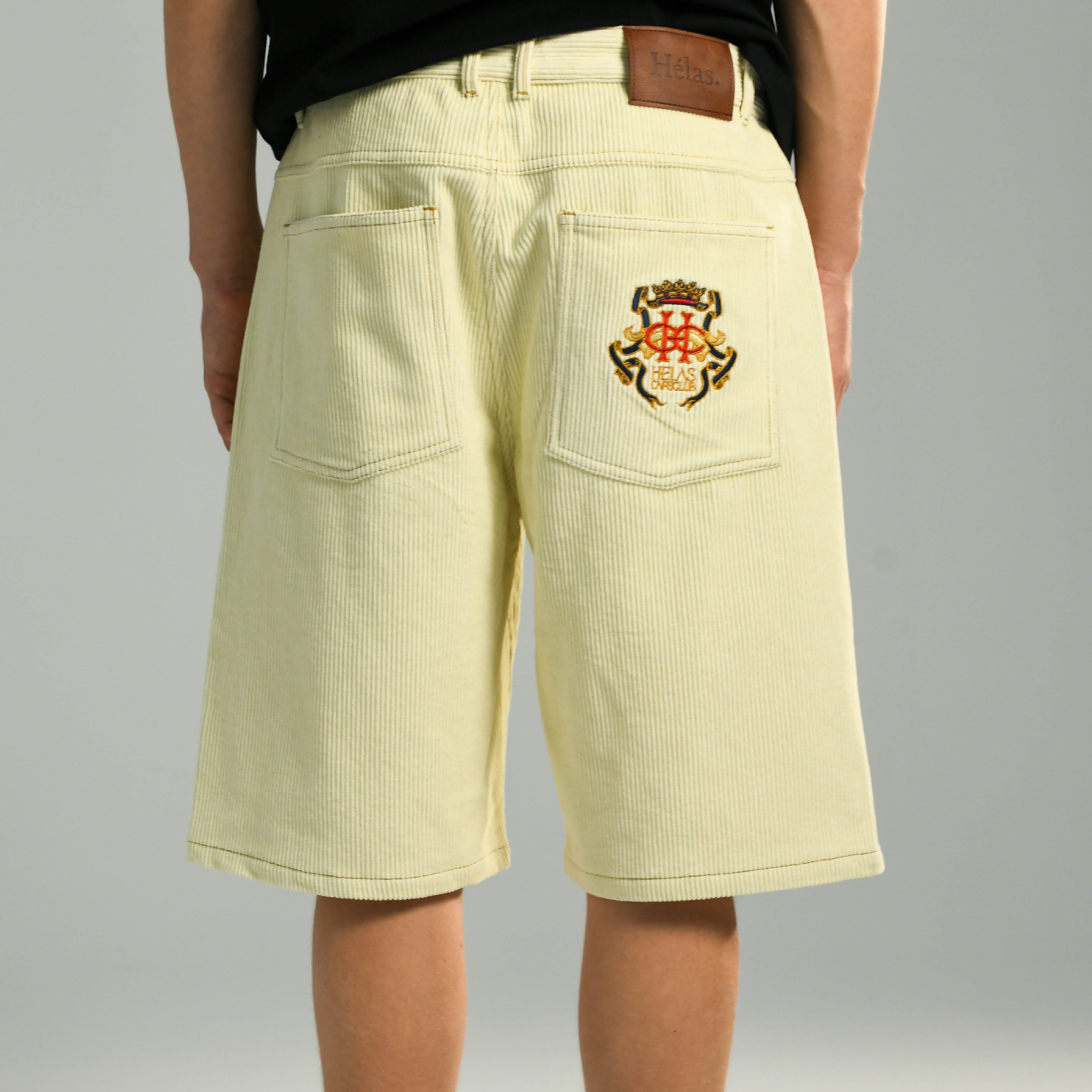 HELAS - COURONNE CORDUROY SHORTS - OFF WHITE