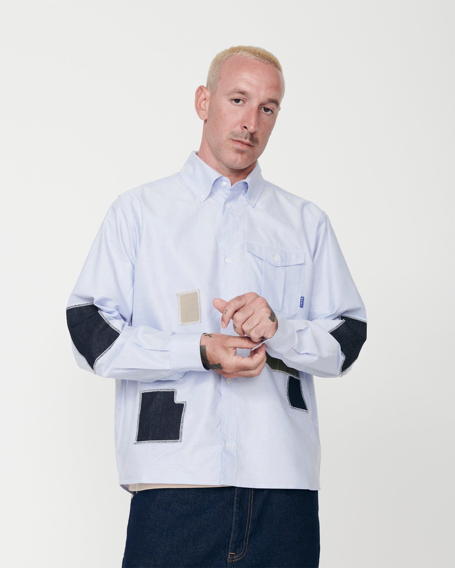 WE ARE NOT FRIENDS - SASHIKO PATCH SHIRT