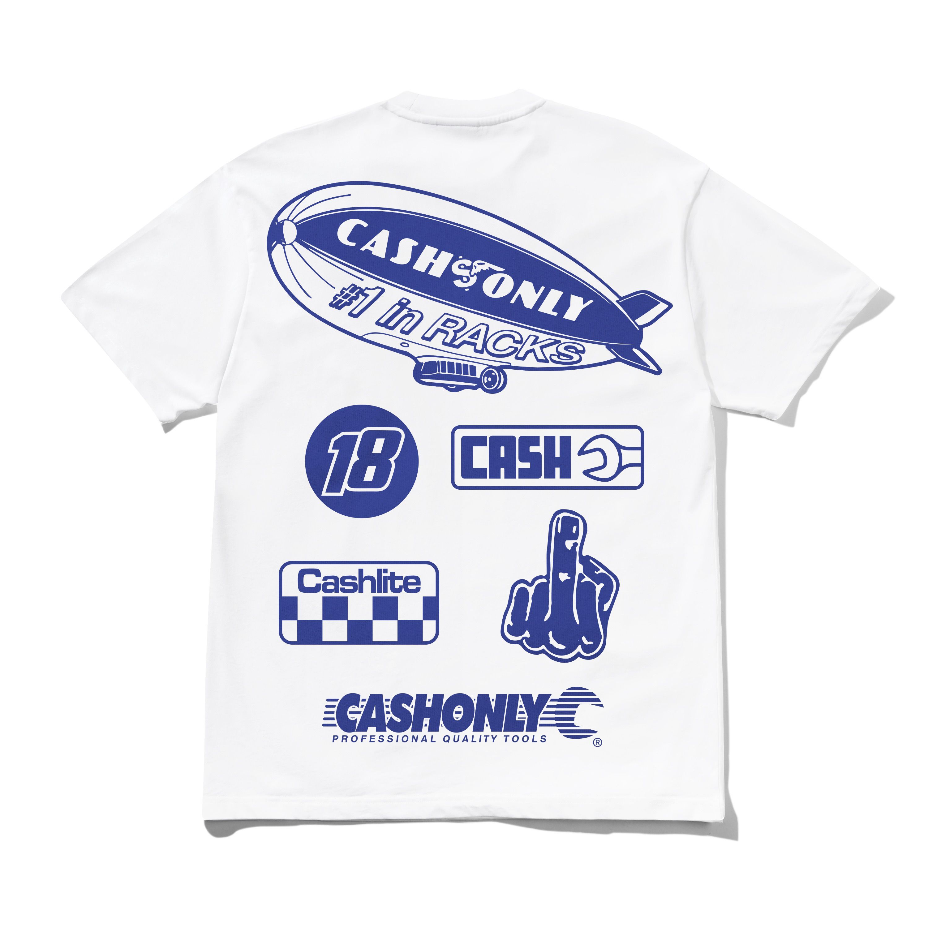 CASH ONLY - SERVICE TEE - WHITE