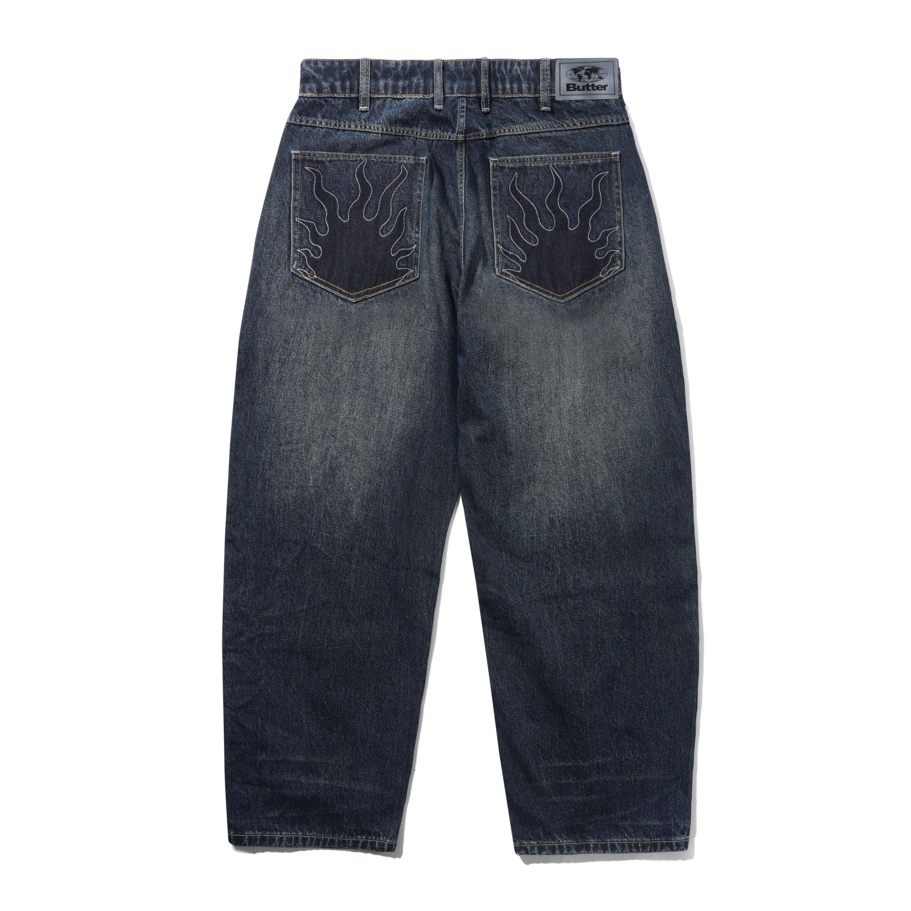 BUTTER - Solar Fade Denim Jeans - Blue Tint Ripple