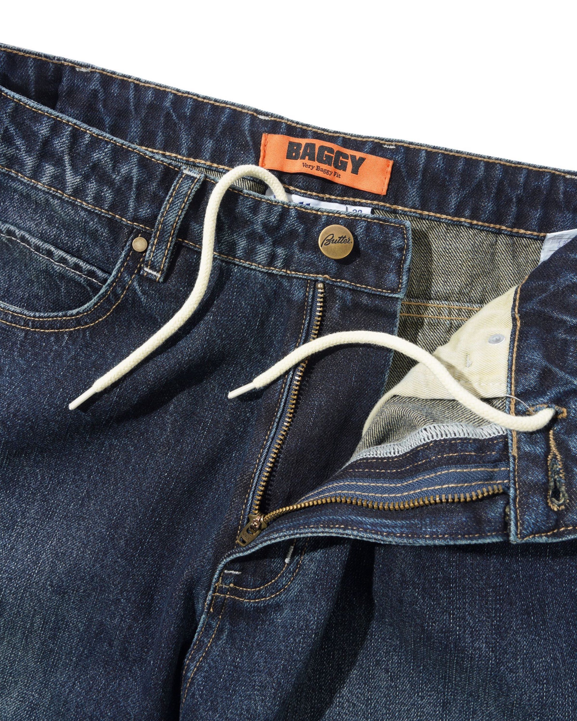 BUTTER - Solar Fade Denim Jeans - Blue Tint Ripple