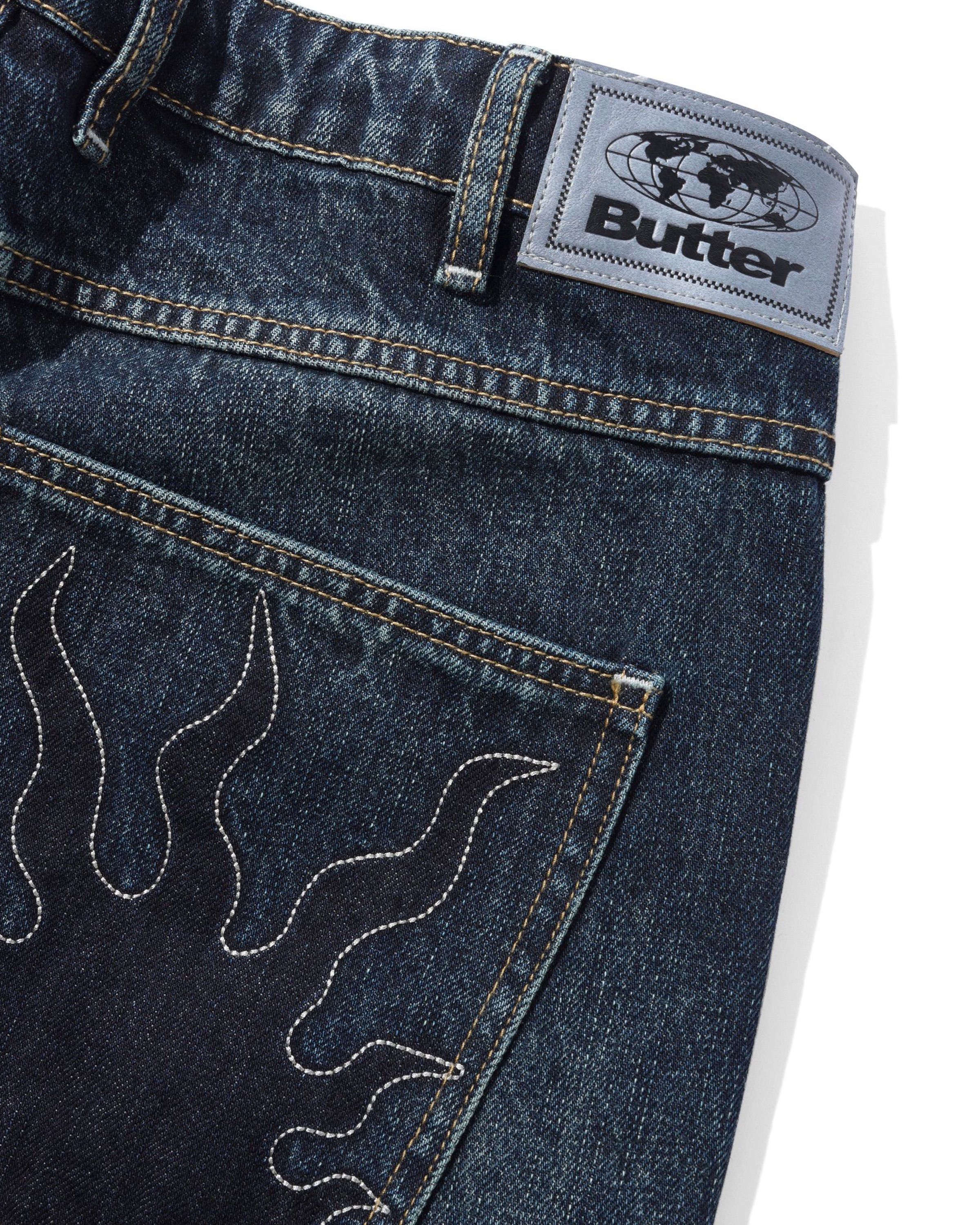 BUTTER - Solar Fade Denim Jeans - Blue Tint Ripple