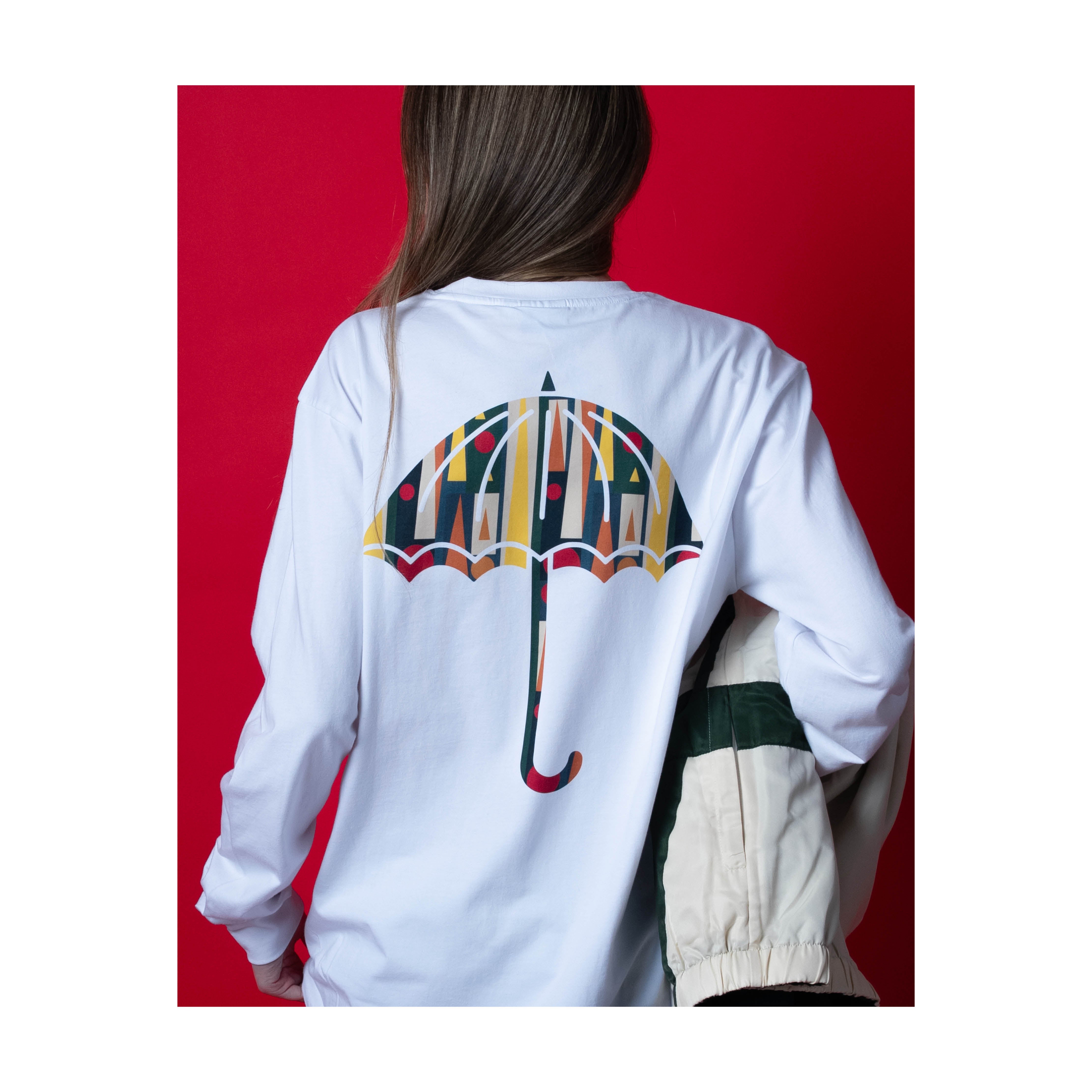 HÉLAS - BACKGAMMON LS TEE - WHITE