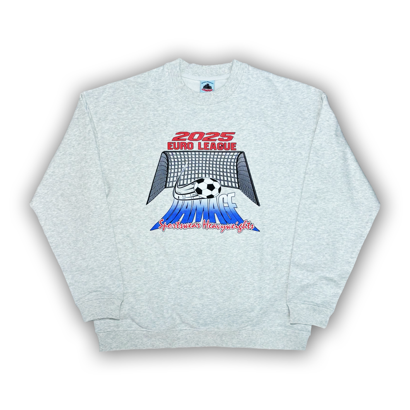 DAMAGE - EUROLIGA CREWNECK - GREY