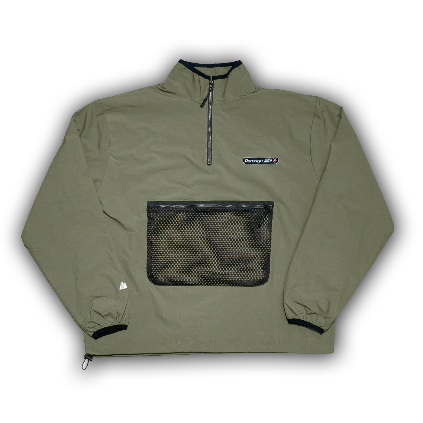 DAMAGE - TUNDRA 1/4 ZIP JKT - MILITARY GREEN